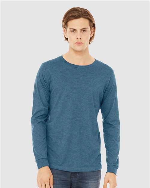 Heather CVC Long Sleeve Tee - 3501CVC