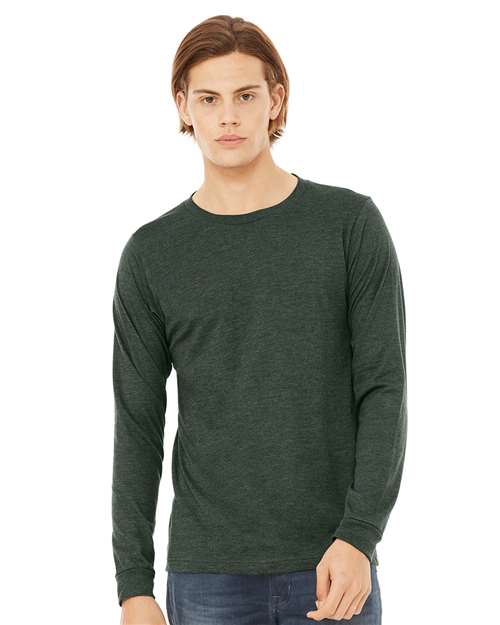 Heather CVC Long Sleeve Tee - 3501CVC