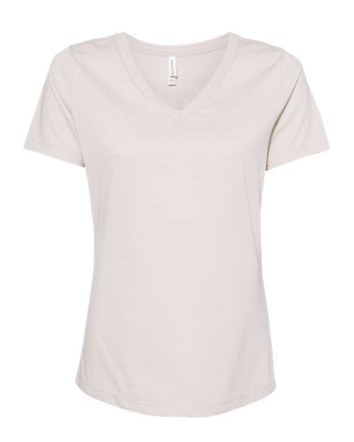 Women's Relaxed Heather CVC V-Neck Tee - 6405CVC