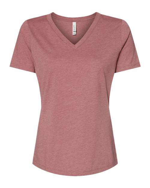 Women's Relaxed Heather CVC V-Neck Tee - 6405CVC