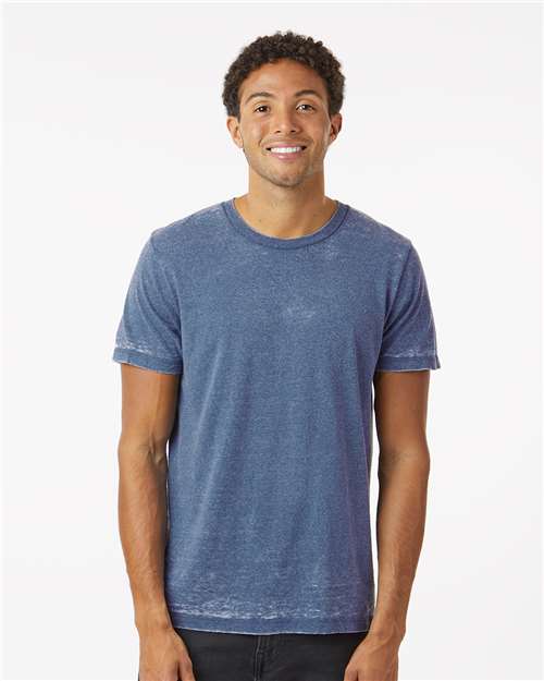 Acid Wash Burnout T-Shirt - 1350