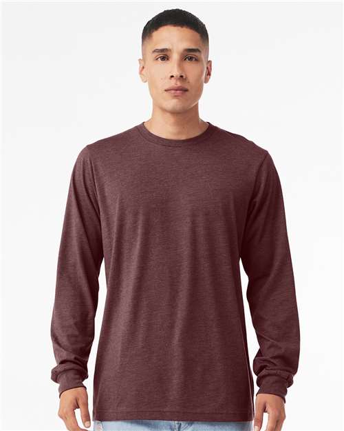 Heather CVC Long Sleeve Tee - 3501CVC