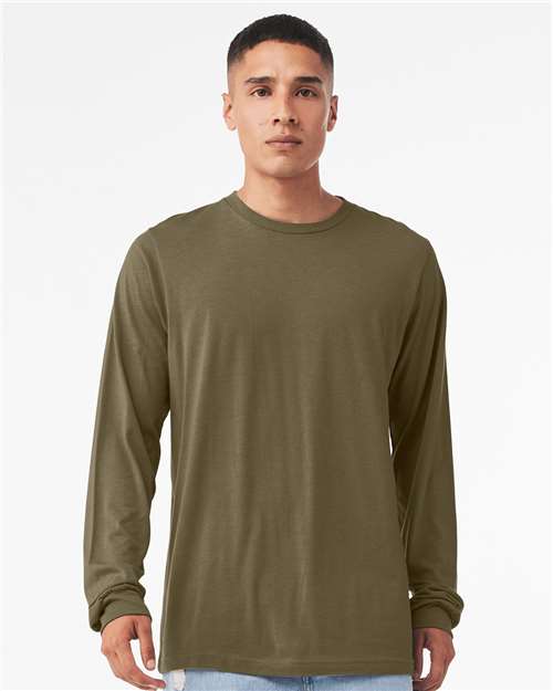 Heather CVC Long Sleeve Tee - 3501CVC