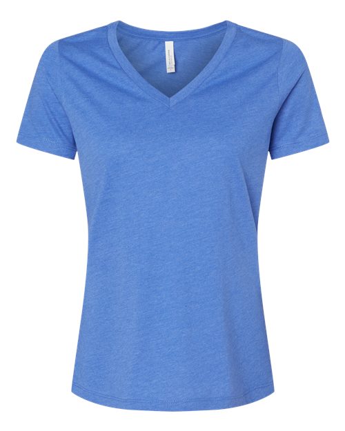 Women's Relaxed Heather CVC V-Neck Tee - 6405CVC