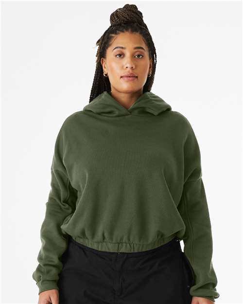 FWD Fashion Women's Sponge Fleece Cinched Bottom Hoodie - 7506