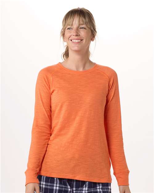 Women's Solid Preppy Patch Long Sleeve T-Shirt - BW3166