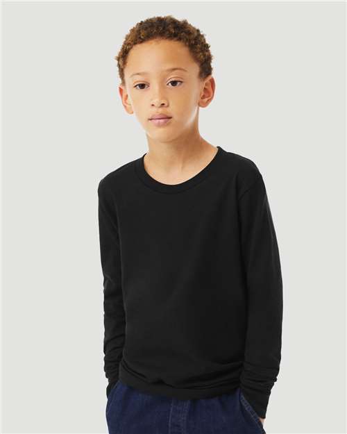 Youth Heather CVC Long Sleeve Tee - 3501YCVC