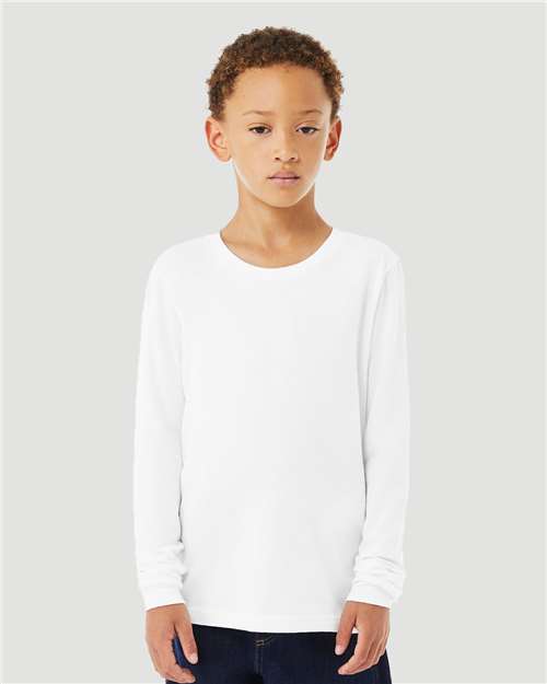 Youth Heather CVC Long Sleeve Tee - 3501YCVC