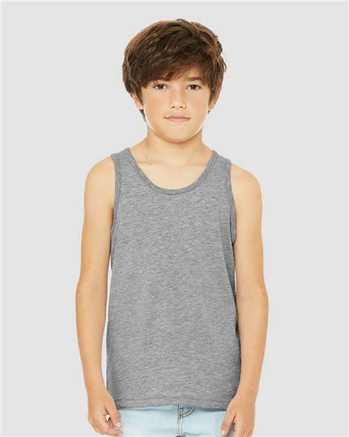 Youth Heather CVC Tank - 3480YCVC