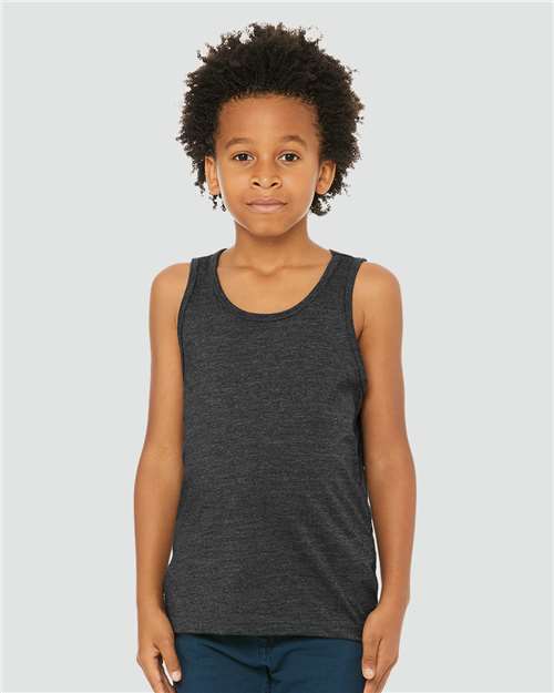 Youth Heather CVC Tank - 3480YCVC