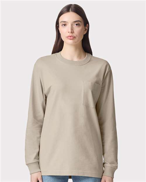 Super Heavyweight Long Sleeve Pocket Tee - 9410