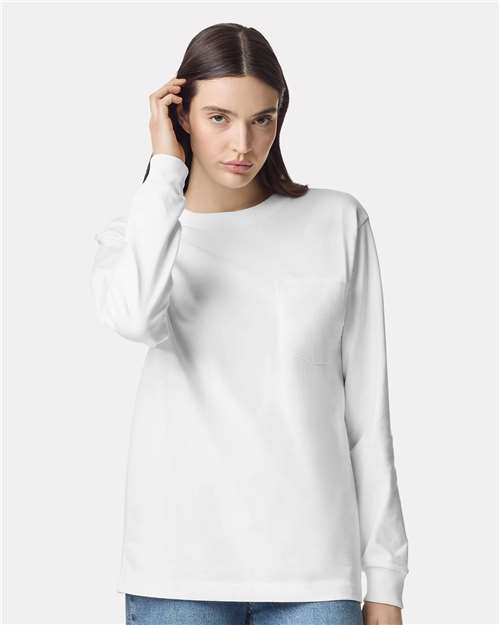 Super Heavyweight Long Sleeve Pocket Tee - 9410