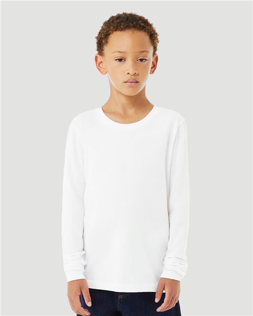 Youth Heather CVC Long Sleeve Tee - 3501YCVC