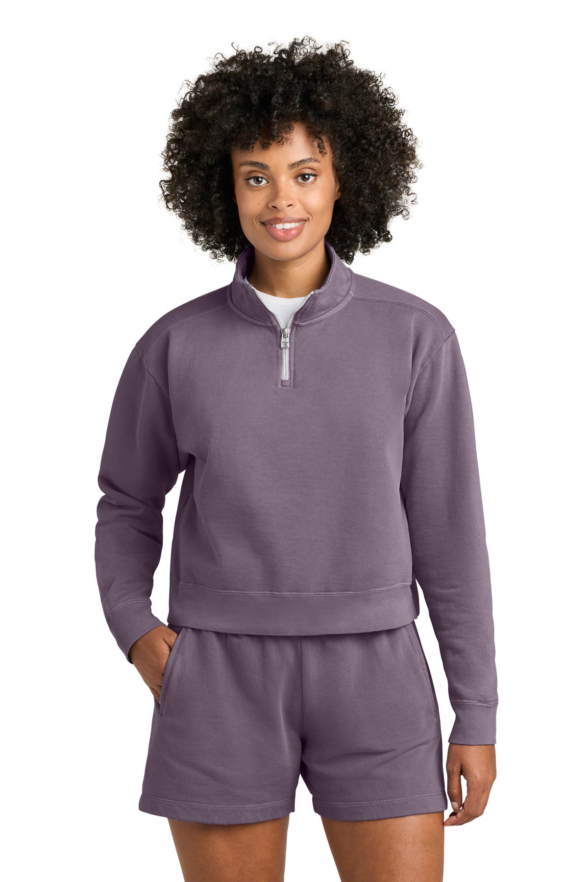 Comfort Colors Women's Mid-Length 1/4-Zip Sweatshirt 1580L