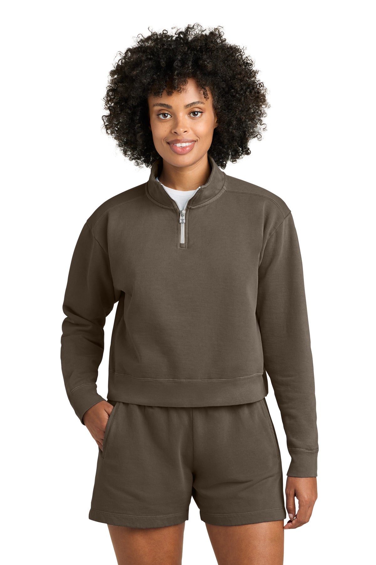 Comfort Colors Women's Mid-Length 1/4-Zip Sweatshirt 1580L