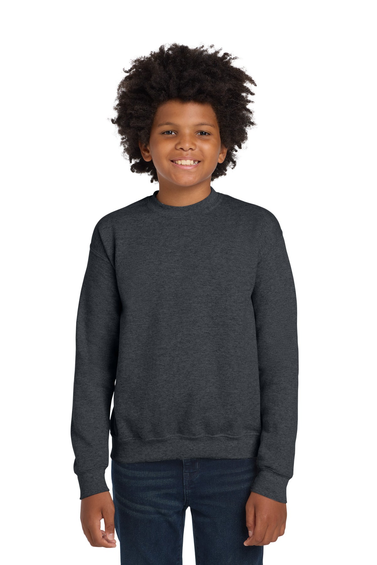 Gildan Youth Heavy Blend Crewneck Sweatshirt. 18000B