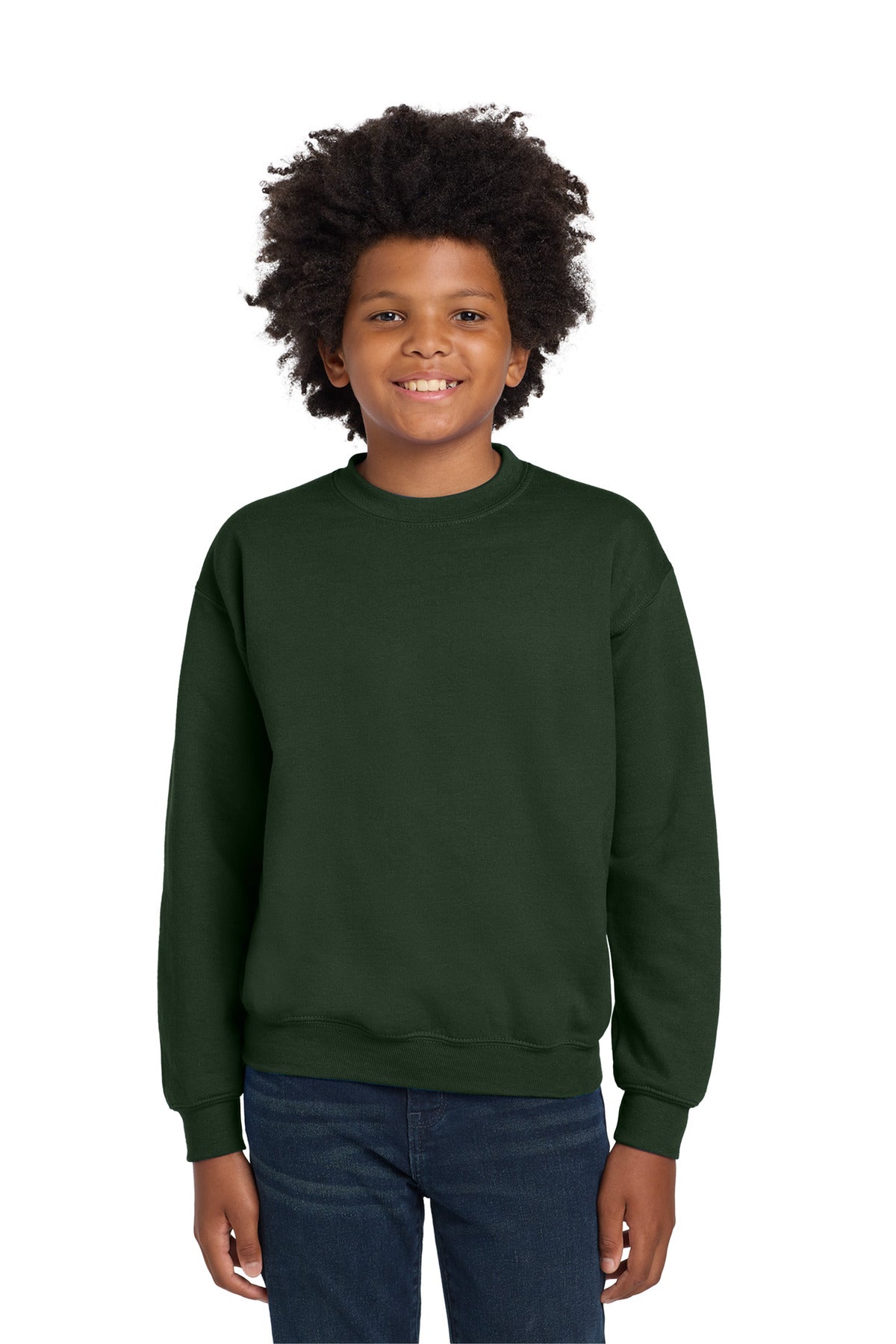 Gildan Youth Heavy Blend Crewneck Sweatshirt. 18000B