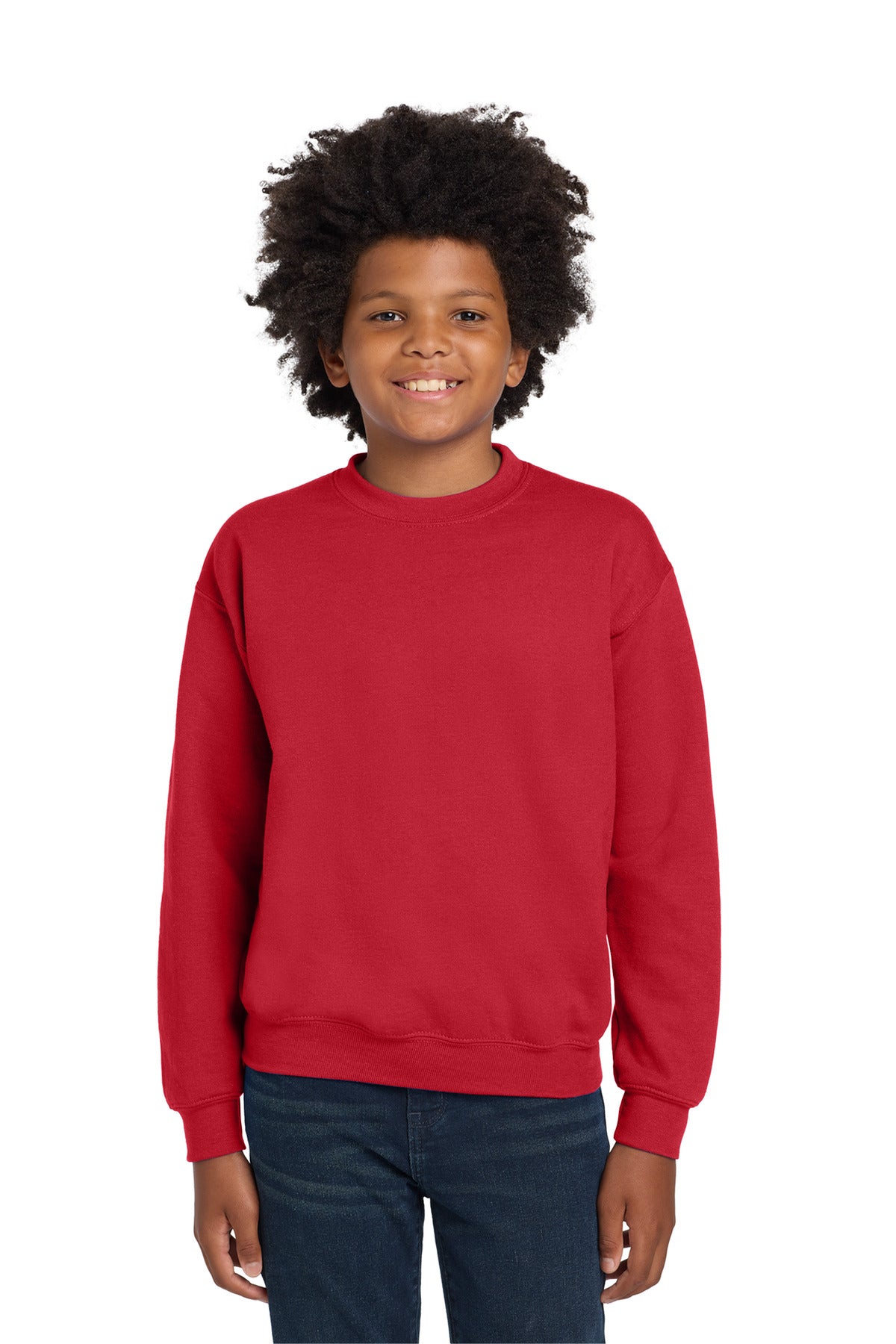 Gildan Youth Heavy Blend Crewneck Sweatshirt. 18000B