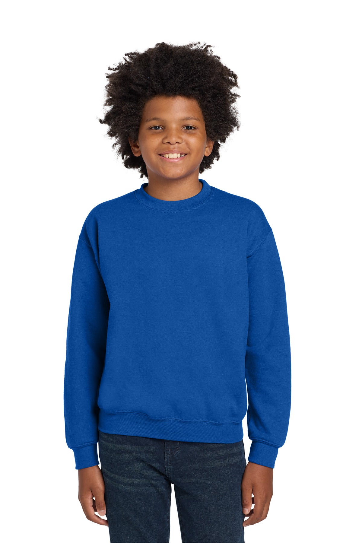 Gildan Youth Heavy Blend Crewneck Sweatshirt. 18000B