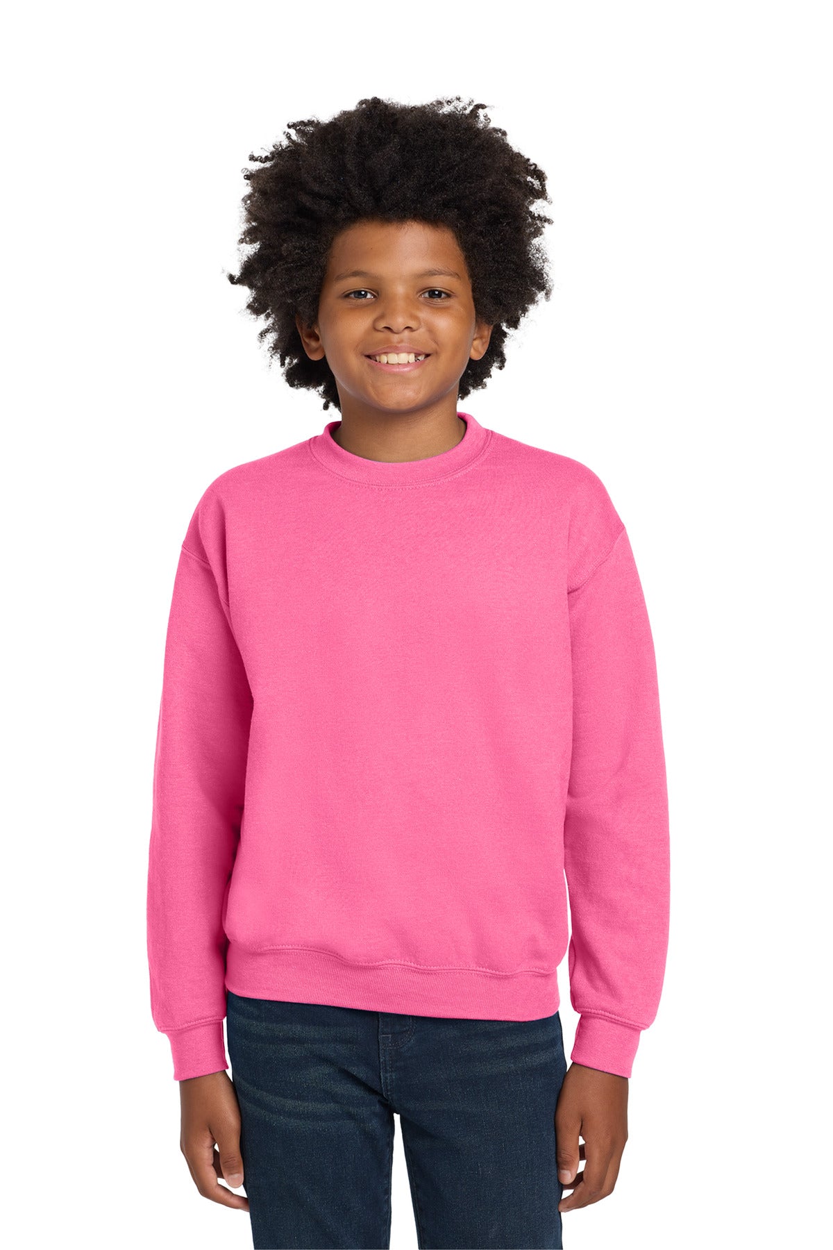 Gildan Youth Heavy Blend Crewneck Sweatshirt. 18000B
