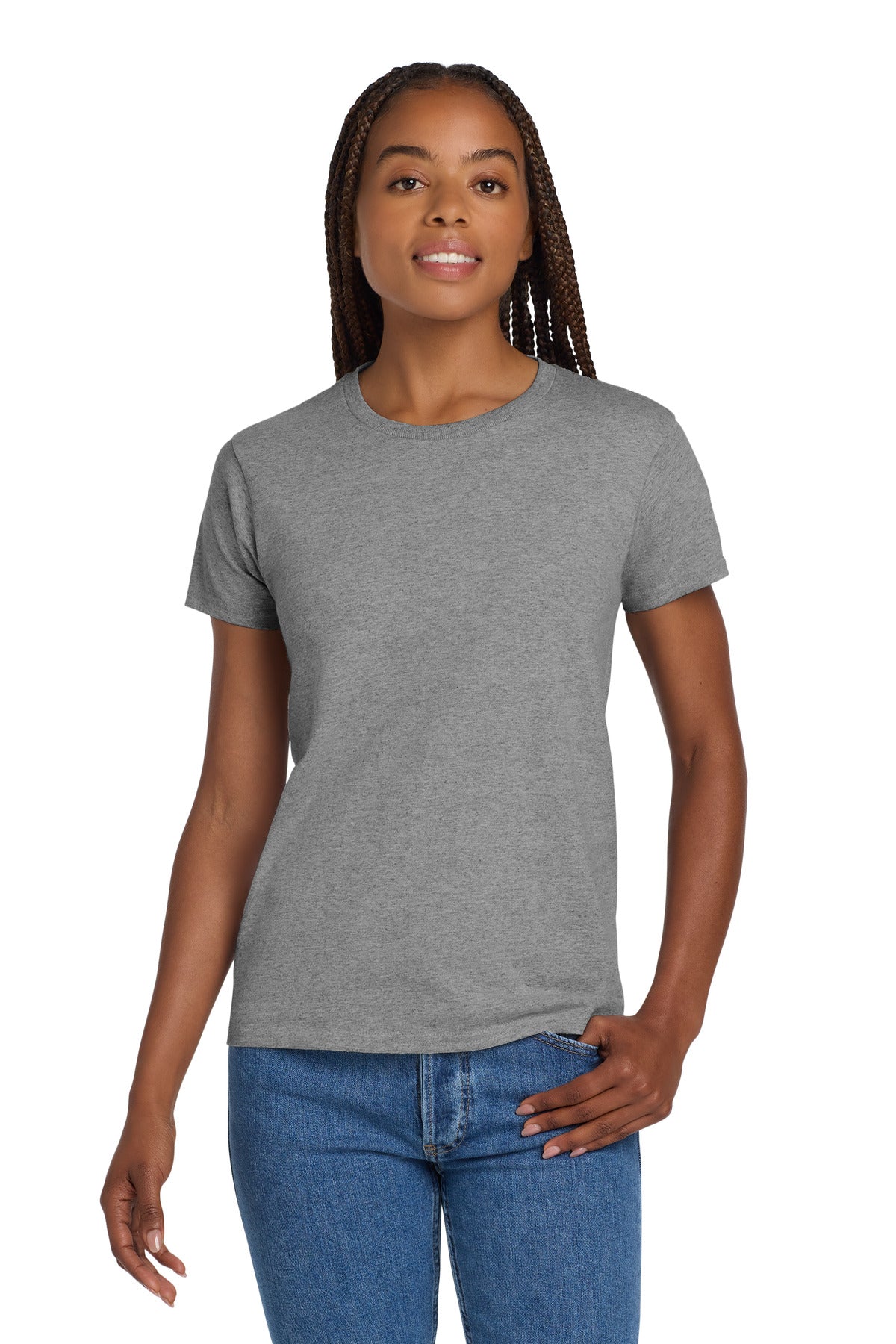 Gildan Women's Ultra Cotton 100% US Cotton T-Shirt. 2000L
