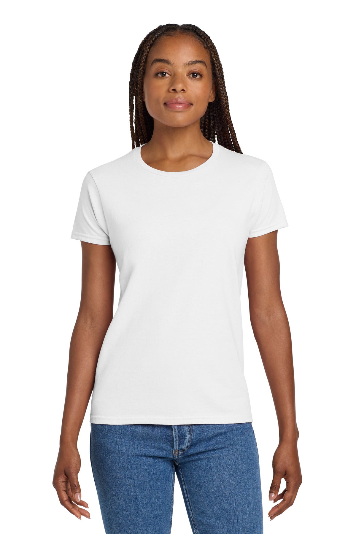 Gildan Women's Ultra Cotton 100% US Cotton T-Shirt. 2000L