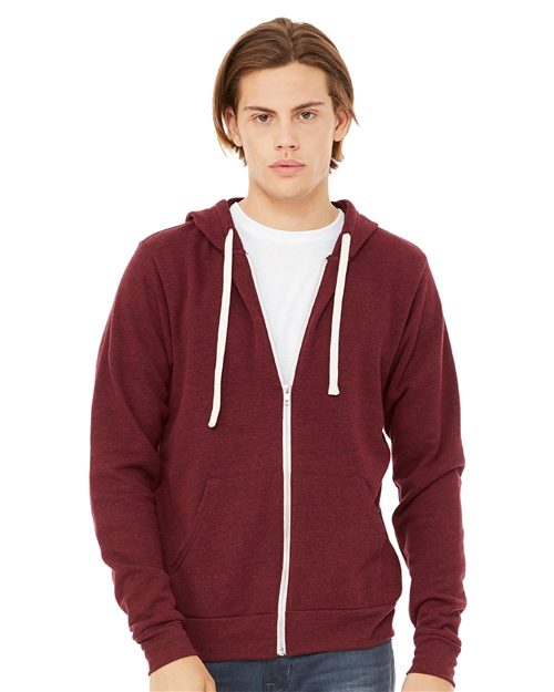 Triblend Sponge Fleece Full-Zip Hoodie - 3909