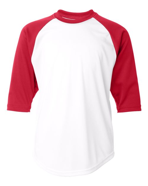 Youth B-Core 3/4 Sleeve Baseball T-Shirt - 2133