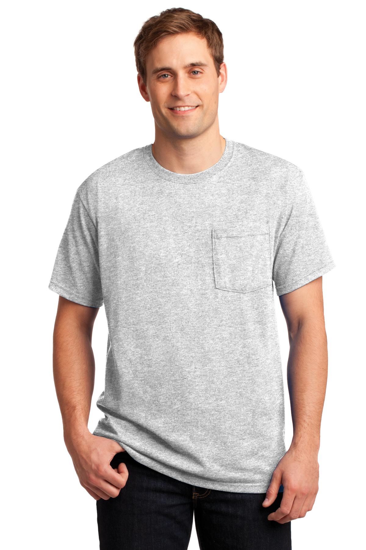 29MP – Jerzees   -  Dri-Power   50/50 Cotton/Poly Pocket T-Shirt.