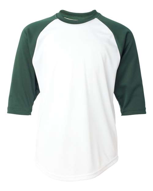 Youth B-Core 3/4 Sleeve Baseball T-Shirt - 2133