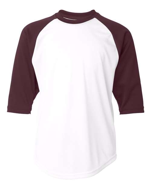 Youth B-Core 3/4 Sleeve Baseball T-Shirt - 2133