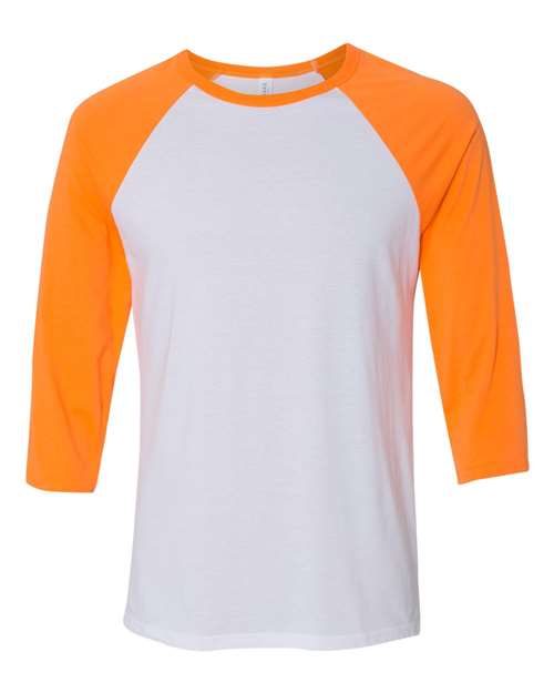 Three-Quarter Sleeve Baseball Tee - 3200