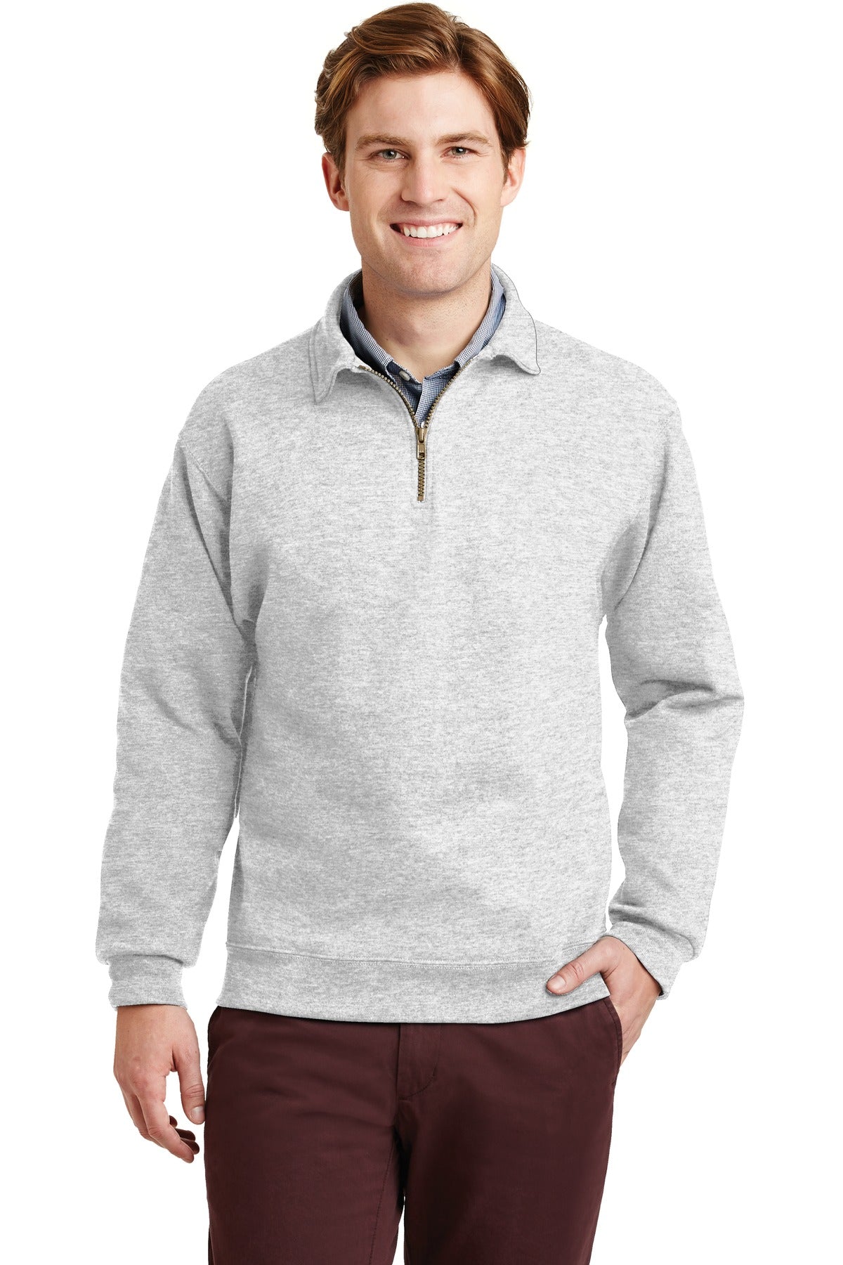 4528M – Jerzees   Super Sweats   NuBlend   - 1/4-Zip Sweatshirt with Cadet Collar.