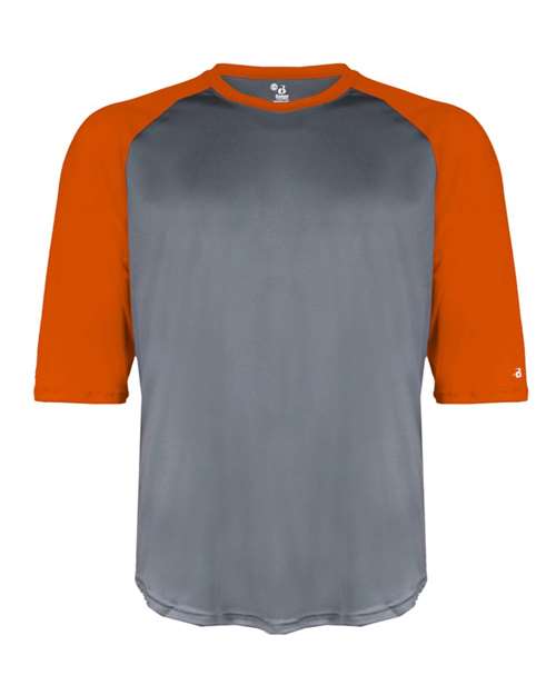 B-Core Three-Quarter Sleeve Baseball T-Shirt - 4133