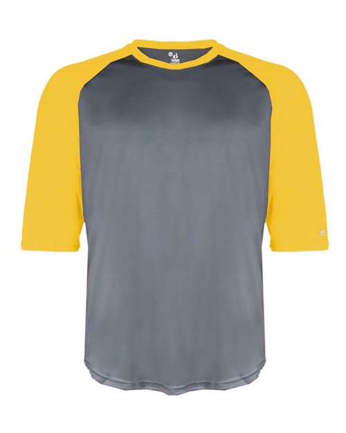 B-Core Three-Quarter Sleeve Baseball T-Shirt - 4133