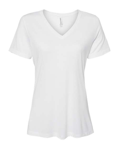 Women's Relaxed Triblend Short Sleeve V-Neck Tee - 6415