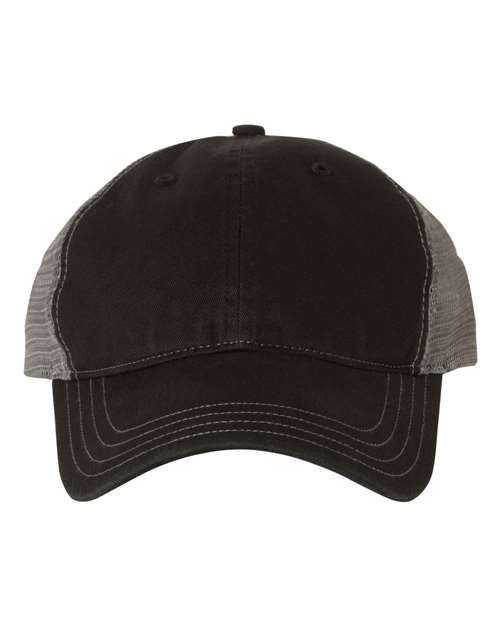 Garment-Washed Trucker Cap - 111