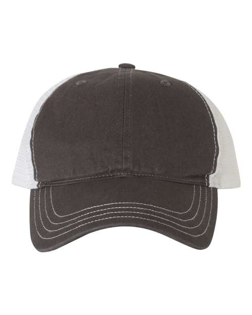 Garment-Washed Trucker Cap - 111