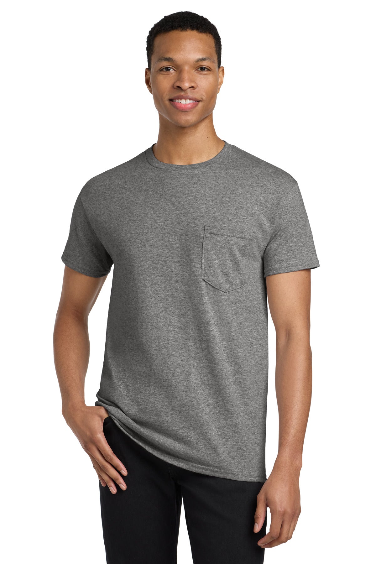 Gildan Heavy Cotton 100% Cotton Pocket T-Shirt. 5300