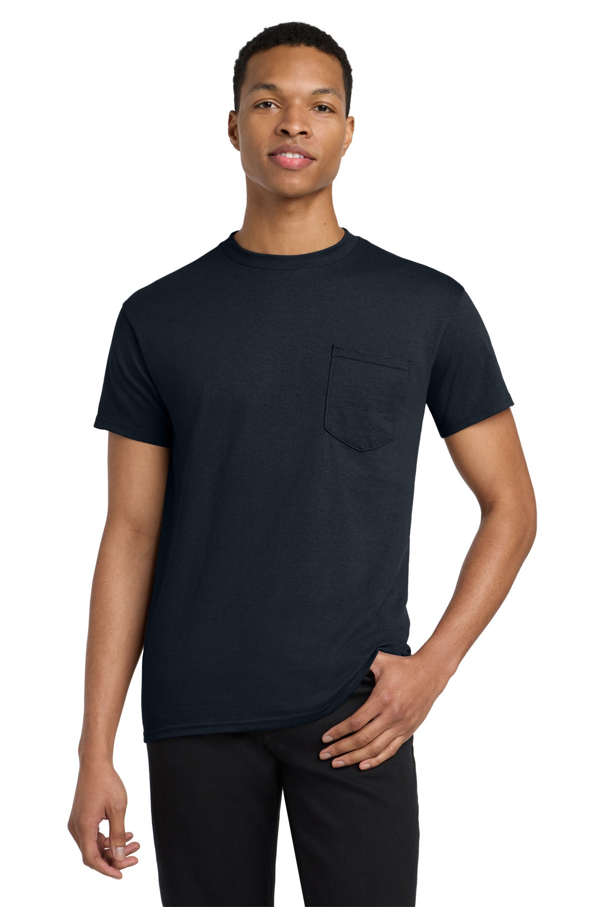 Gildan Heavy Cotton 100% Cotton Pocket T-Shirt. 5300