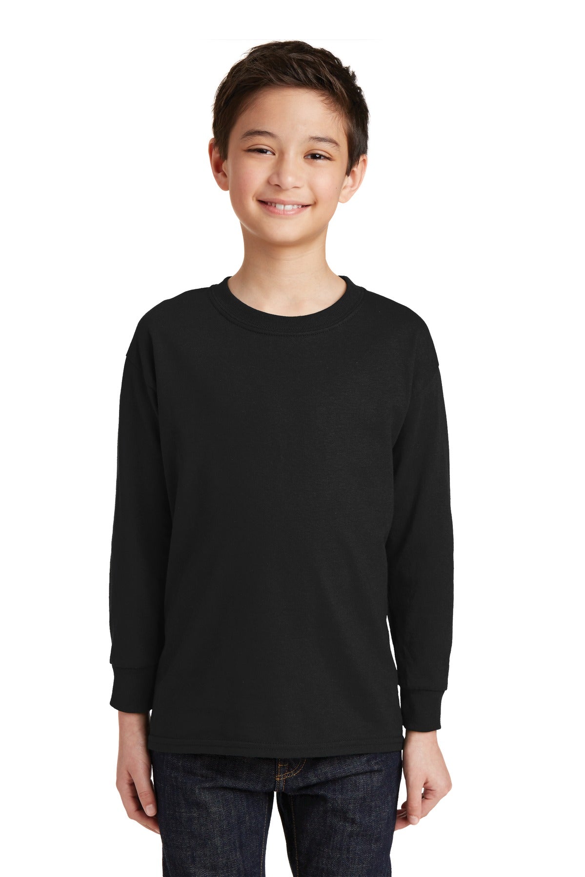 5400B – Gildan   Youth Heavy Cotton   100% Cotton Long Sleeve T-Shirt.