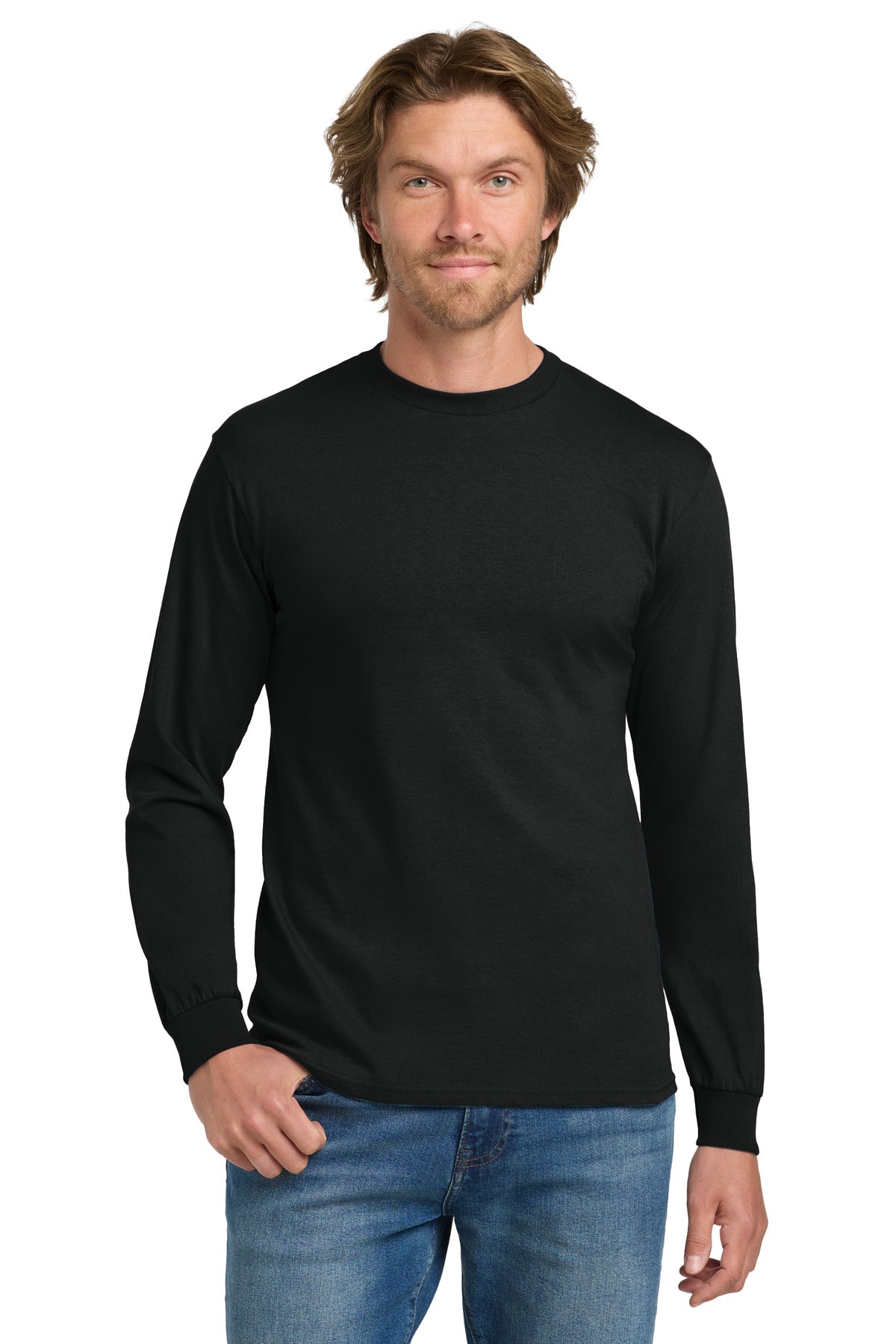 Gildan - Heavy Cotton 100% Cotton Long Sleeve T-Shirt. 5400