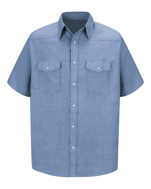 Deluxe Western Style Short Sleeve Shirt - Tall Sizes - SC24T