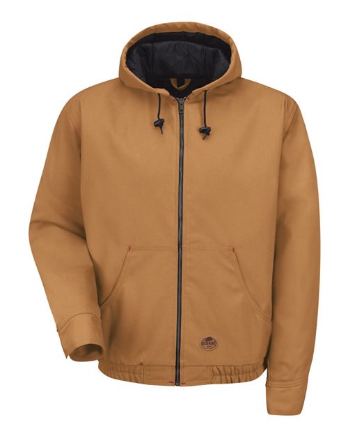 Blended Duck Zip-Front Hooded Jacket - JD20
