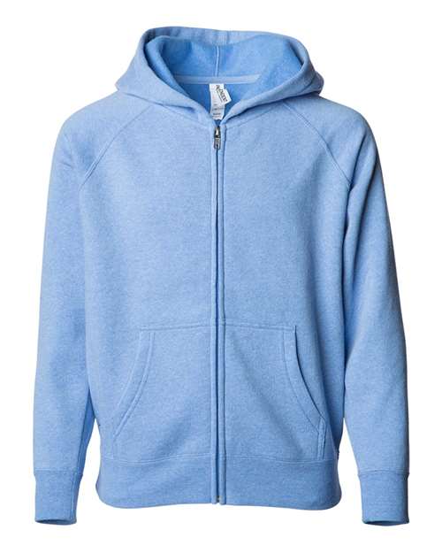 Youth Lightweight Special Blend Raglan Zip Hood - PRM15YSBZ