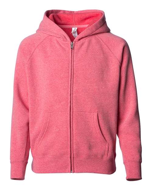 Youth Lightweight Special Blend Raglan Zip Hood - PRM15YSBZ