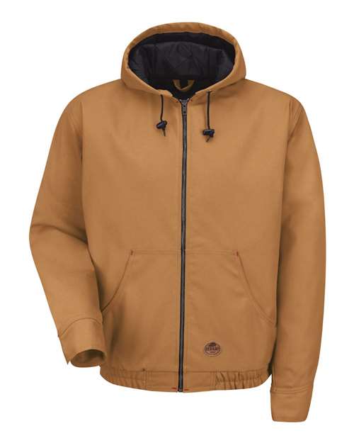 Blended Duck Zip-Front Hooded Jacket - JD20