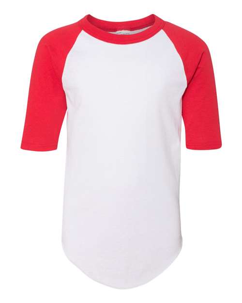 Youth Three-Quarter Sleeve Baseball Jersey - 4421