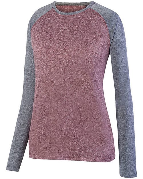 Women's Kinergy Two Color Long Sleeve Raglan T-Shirt - 2817