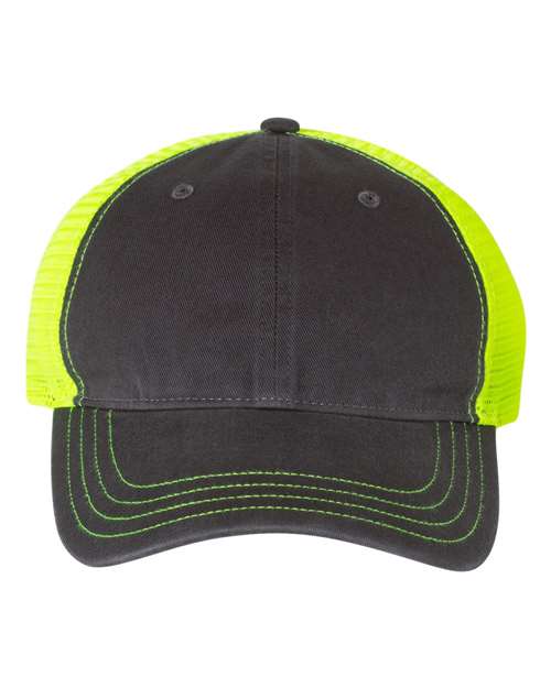 Garment-Washed Trucker Cap - 111